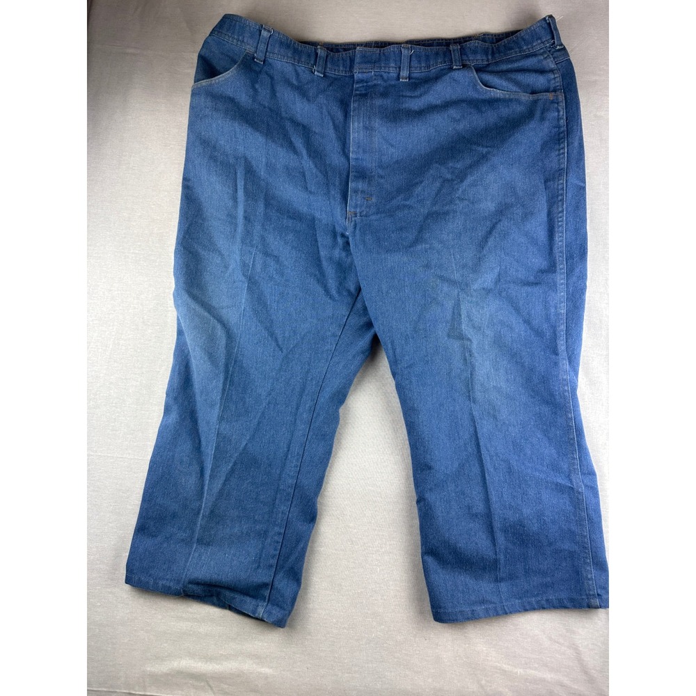 Wrangler Regular Fit Blue Denim Jeans 48 x 30 85498LB Mens Straight Leg